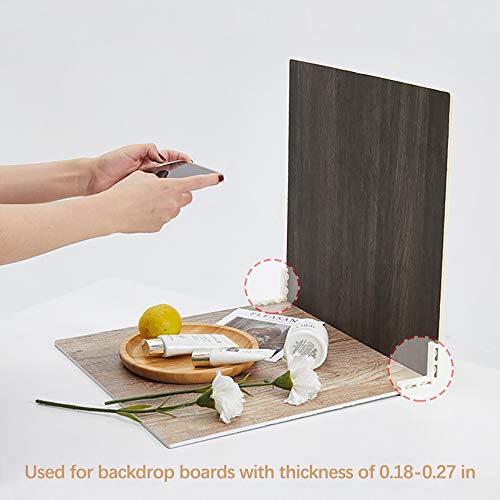 BEIYANG 2 PCS Professional Brackets for Photo Backdrop Board Compatible with 0.18-0.27in Boards