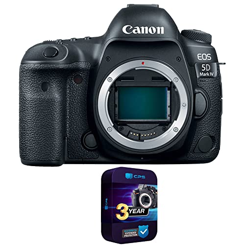 Canon EOS 5D Mark IV 30.4 MP Full Frame CMOS DSLR Camera (Body) Wi-Fi NFC 4K Video Bundle with 3 Year CPS Enhanced Protection Pack