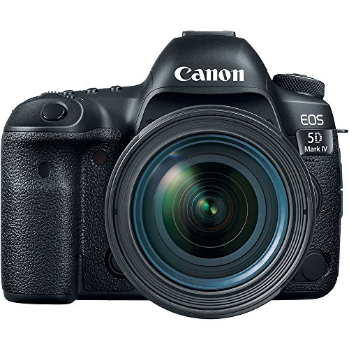 Canon EOS 5D Mark IV DSLR Camera with 24-70mm f/4L Lens (1483C018) + 64GB Memory Card + Color Filter Kit + Filter Kit + LPE6 Battery + Charger + Card Reader + Corel Photo Software + More (Renewed)