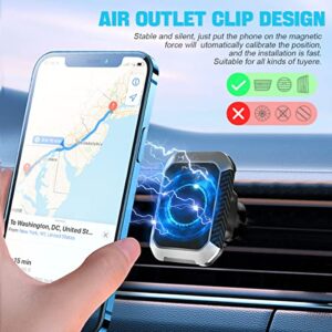 Car Phone Holder Mount with Suction Cup for Windshield/Dashboard/Air Vent, One Hand Operation Anti-Shake Magnetic Cell Phone Holder with Spacer, Gooseneck Long Arm Sturdy Phone Mount for All Phones