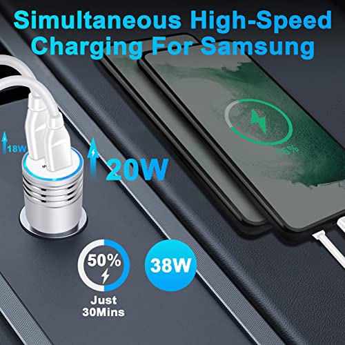 Android USB C Google Pixel 7 Fast Wall Charger for Google Pixel 7 Pro 6a 6 Pro 5a 5 4a 4 XL 3a 3 XL 2,Samsung S23 S22 S21 A14 A04S A53 A13,20W Fast Charging Block 38W Car Charger 6ft Type C to C Cable