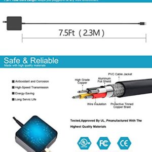 Slim USB C Charger Fit for Google Pixelbook (Black)