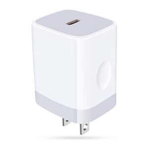 20w super fast charger type c wall plug adapter quick charging block compatible samsung galaxy a14 5g/a54/a13/a23/a53/a03s/a34/s23/s22/s21fe/z fold,iphone,pd 3.0 usb c wall charger box for pixel 7 pro