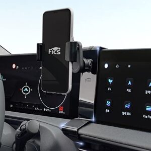 fics ev6 mobile phone holder — designed to fit perfectly only in the kia ev6 — supports iphone se, 12, 13, 14, 14 max/galaxy/razr