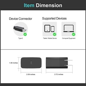 PD 25W USB C AC Charger Fit for Samsung Galaxy Book S,Galaxy Book 2 10.6 12 Inch 2-in-1 NP767XCM K01US K02US Type C Laptop Power Supply Adapter Cord Cable