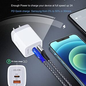 New iPhone Charger Block, USB C Wall Charger, 20W PD Type C Brick Fast Charge for iPhone 11 12 13 14 Pro Max SE 10 X XS 8 Plus, Plug USB Power Supply Adapter USBC Charging Cube High-Speed USB-C Box