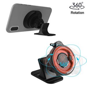 Car Phone Mount Without Magnetic, Stick On Dashboard 360° Rotatable Universal Cell Phone Holder with Ultra-Lock Quick Mount Strongest VHB Adhesive for iPhone Google, Huawei GPS Mini Tablet and More