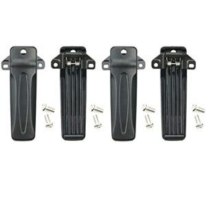 mingyinige 4 pack kbh-10 belt clip compatible for kenwood tk-270g tk-272g tk-2100 tk-2118 tk-3206 tk-3207 tk-280 tk-290 tk-2302 radio