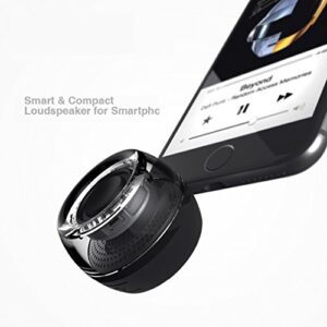 CestMall Portable Compact Mini Speaker, Four Times of The Normal Volume, 3.5MM Aux Input Jack for iPhone Android Tablet Black