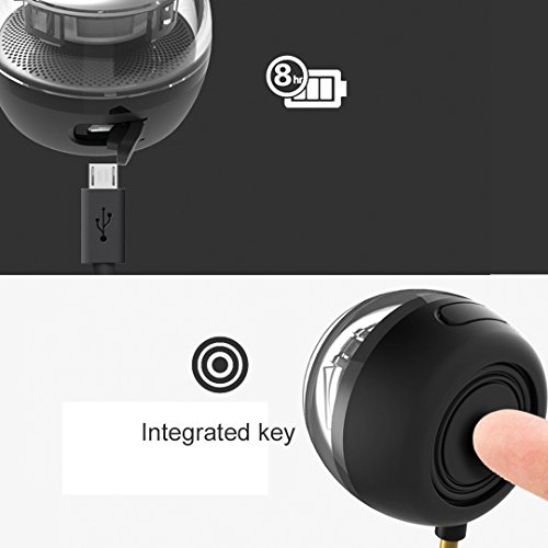 CestMall Portable Compact Mini Speaker, Four Times of The Normal Volume, 3.5MM Aux Input Jack for iPhone Android Tablet Black