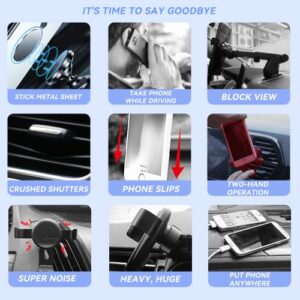 KUCOK Car Phone Holder Mount Fit for Toyota Highlander 2014/2015/2016/2017/2018/2019,Cell Phone Holder Air Vent Dash Mount with iPhone 4.7-6.7 Inch Smart Phone,Custom Fit Auto Phone Mount