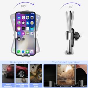 KUCOK Car Phone Holder Mount Fit for Toyota Highlander 2014/2015/2016/2017/2018/2019,Cell Phone Holder Air Vent Dash Mount with iPhone 4.7-6.7 Inch Smart Phone,Custom Fit Auto Phone Mount