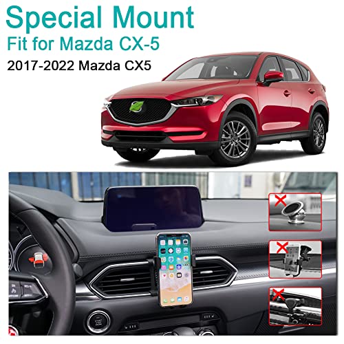 BEHAVE Car Phone Holder fit for Mazda CX-5,Air Vent Phone Mount fit for CX-5 2017-2022,Custom fit Phone Holder Compatible for All Phones