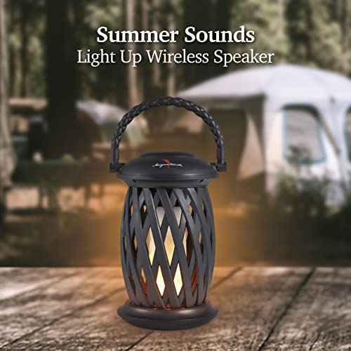 Margaritaville Tiki Torch - Waterproof Bluetooth Speaker, Portable Party Speaker with Flickering LED Lights, Perfect for Travel, Parties, Yards, and Pools