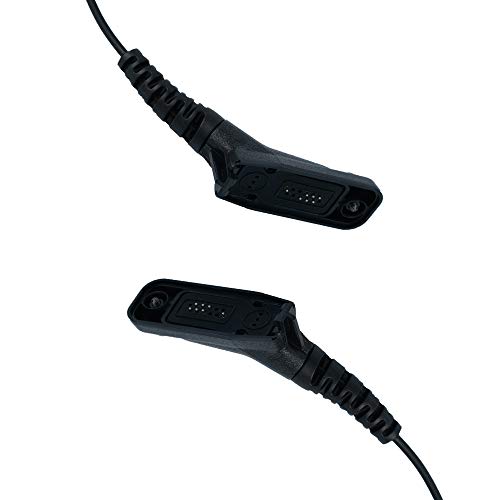 Klykon Motorola Xpr 6550 Earpiece, D Shape Surveillance Ear Piece Headset with Ptt Mic for Motorola 2 Way Radio Walkie Talkie XPR7550 XPR6350 XPR7350 7550e 7580e 