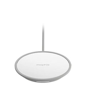 mophie Wireless Charge Pad - Apple Optimized - 7.5W Qi Wireless Technology for Apple Airpods, iPhone 11, 11 Pro, 11 Pro Max, XR, XS Max, X/XS, 8 and 8 Plus - Polished White