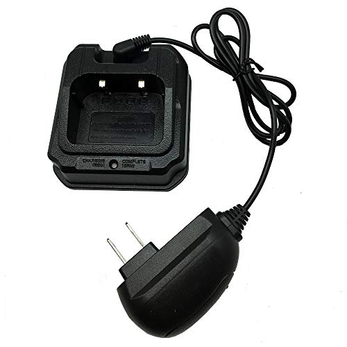 DONG Radio Battery Charger Base with Power Supply Adapter 100-240V Replacement for Baofeng Waterproof Two Way Radio BF-A58 BF-9700 UV-82WP UV-9R Plus GT-3WP R760(CHR-9700)