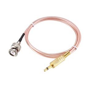 uxcell bnc male to 3.5mm 1/8inch mono ts male coaxial power audio cable 1.83meter/6ft