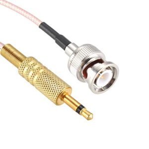 uxcell BNC Male to 3.5mm 1/8inch Mono TS Male Coaxial Power Audio Cable 1.83Meter/6Ft