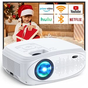 projector, 9500l projector with wifi and bluetooth – crazview 5g portable video projector, outdoor projector native 1080p support 350” display compatible with android/ios/tv stick/pc