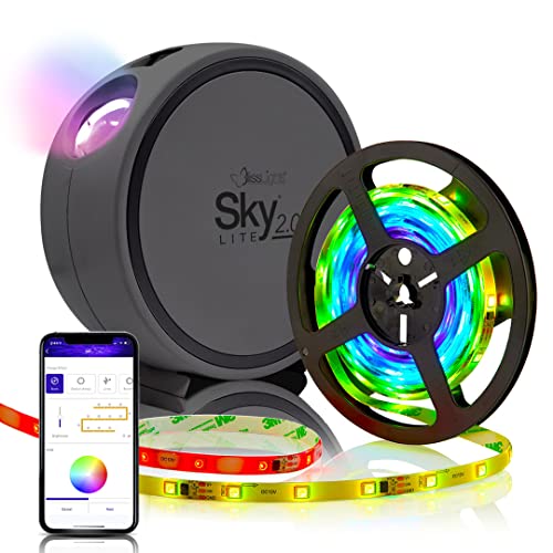 BlissLights Sky Lite 2.0 Star Projector and BlissGlow Strip Light Bundle (16.4ft) - Smart App Control