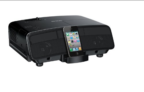 Epson MegaPlex MG-850HD 720p HD 3LCD Portable Digital Dock Projector and Speaker Combo for iPod, iPhone and iPad