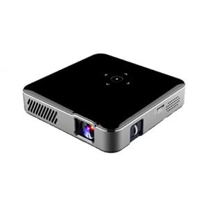cxdtbh s350 mini dlp projector smart tv android 9.0 pico protable 1080p outdoor 4k cinema for smartphone ( color : e )