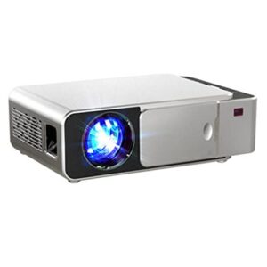 cxdtbh android 10 optional 3000lumen 720p portable led projector i support 4k 1080p home theater proyector beamer ( color : d , size : basic model silver )