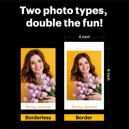 KODAK Dock Plus 4PASS Instant Photo Printer (4x6 inches) + 10 Sheets