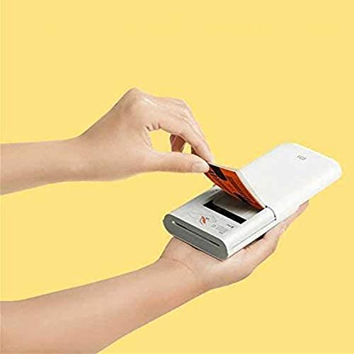 Xiaomi mijia AR Printer 300 dpi Portable Photo Mini Pocket with DIY Share 500mAh Pocket Printer Printer Working with Mijia, 20 Pieces of Zink Photo Paper.