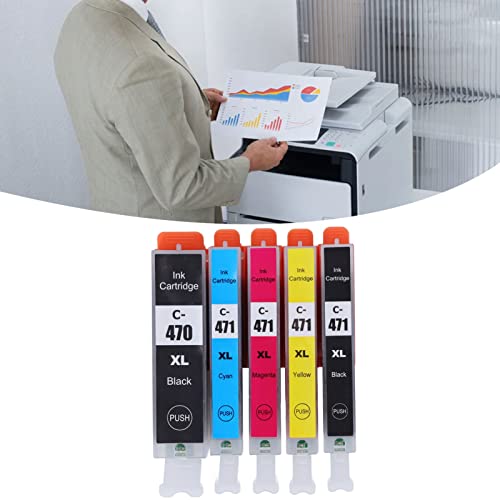 FTVOGUE Ink Cartridge Replacement Printer Ink Cartridge Accessory for PIXMA MG5740 MG6840 MG7740 TS5040 TS6040 TS8040 (BK BK C M Y 5 Colors)