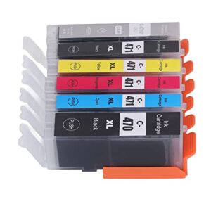 ftvogue ink cartridge replacement printer ink cartridge accessory for pixma mg5740 mg6840 mg7740 ts5040 ts6040 ts8040 (bk bk c m y gy 6 colors)