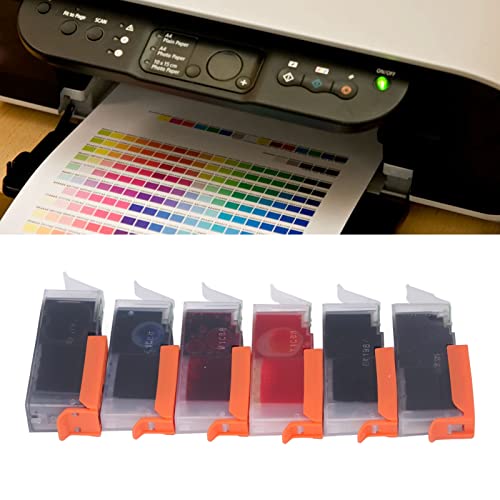 FTVOGUE Ink Cartridge Replacement Printer Ink Cartridge Accessory for PIXMA MG5740 MG6840 MG7740 TS5040 TS6040 TS8040 (BK BK C M Y GY 6 Colors)