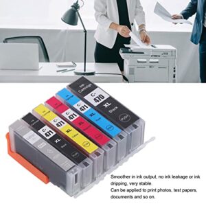 FTVOGUE Ink Cartridge Replacement Printer Ink Cartridge Accessory for PIXMA MG5740 MG6840 MG7740 TS5040 TS6040 TS8040 (BK BK C M Y GY 6 Colors)