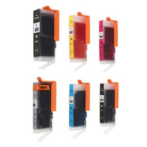 Ink Cartridge Printing Accessory Part Large Capacity Standard Design for PIXMA MG5460 MG5560 MG5660 MG6360 MG6460 MG6660 (BK BK C M Y GY 6 Colors)