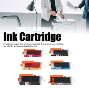 Ink Cartridge Printing Accessory Part Large Capacity Standard Design for PIXMA MG5460 MG5560 MG5660 MG6360 MG6460 MG6660 (BK BK C M Y GY 6 Colors)