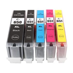 ink cartridge printing accessory part large capacity standard design for pixma mg5460 mg5560 mg5660 mg6360 mg6460 mg6660 (bk bk c m y 5 colors)