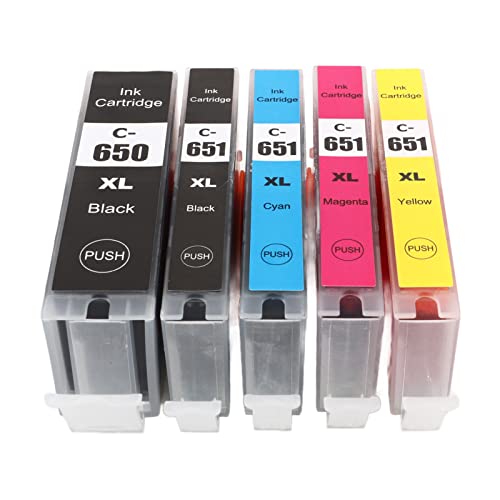 Ink Cartridge Printing Accessory Part Large Capacity Standard Design for PIXMA MG5460 MG5560 MG5660 MG6360 MG6460 MG6660 (BK BK C M Y 5 Colors)