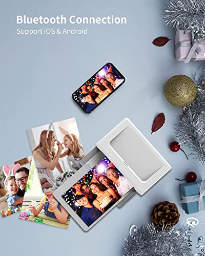 Bluetooth Photo Printer 4×6’’, Portable Instant Picture Printer for iPhone/Smart Phone, Compatible with iOS and Android Device