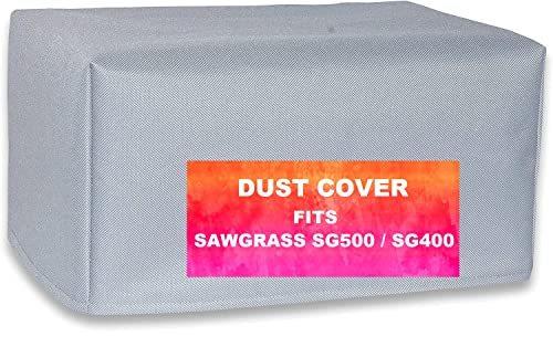 Sawgrass UHD Virtuoso SG500 Sublimation Printer Starter Bundle with Inks, Sublimax Paper, 3 Tapes,10-Piece Sublimation Blanks Pack & SG500 Printer Dust Cover, White