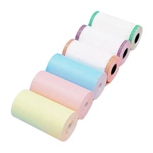 lukeo 12 roll printable sticker paper roll direct thermal paper with self-adhesive 57x30mm for paperang p1/p2 pocket thermal printer