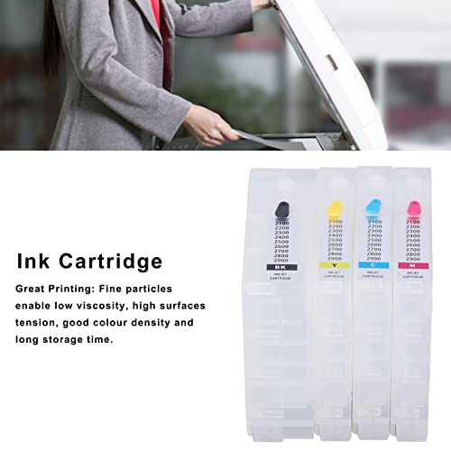 Walfront 4Pcs Ink Cartridge Printer Cartridge Inkjet Cartridge Accessory Set Kit for MAXIFY IB4050 Ib4150 MB5050 MB5150