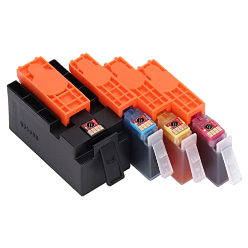 4Pcs Ink Cartridge for HP Ink Cartridge Replacement Printer Ink Cartridge Officejet 6000 6500 6500 Wireless 6500A 7000 7500 7500A Printers