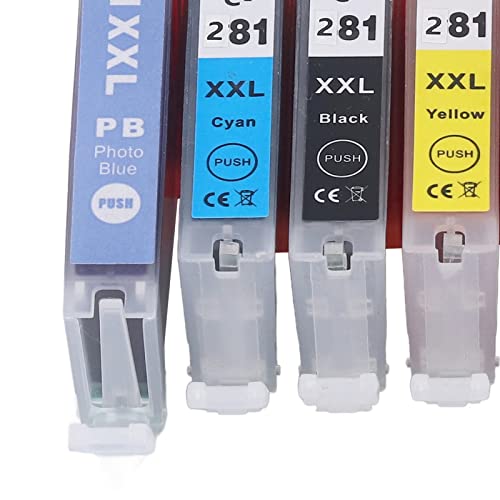 280-281 Ink Cartridge, Output Colorfast Printing Large Capacity Cartridge Combo Pack, Replacement for PIXMA TS702 TR7520 (BK BK C M Y PB)