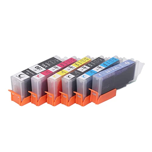 280-281 Ink Cartridge, Output Colorfast Printing Large Capacity Cartridge Combo Pack, Replacement for PIXMA TS702 TR7520 (BK BK C M Y PB)