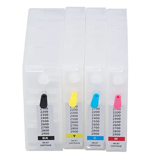 Walfront 4Pcs Ink Cartridge Printer Ink Cartridge Inkjet Cartridge Accessory for MAXIFY IB4050 Ib4150 MB5050 MB5150