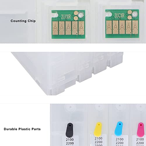 Walfront 4Pcs Ink Cartridge Printer Ink Cartridge Inkjet Cartridge Accessory for MAXIFY IB4050 Ib4150 MB5050 MB5150