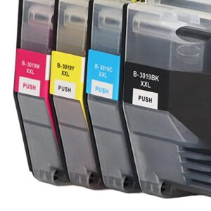 Ink Cartridge, High Output Inkjet Printer Cartridge, with 4 Color of Black Cyan Magenta Yellow