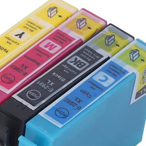 4Pcs Ink Cartridges, Inkjet Cartridge Printer Accessories, with 4 Color of Black Cyan Magenta Yellow, for XP 235 XP 245