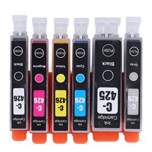 hilitand multi colors inkjet cartridge abs housing printer ink cartridges smoothly ink output inkjet cartridge for printer part replacement (bk bk c m y gy 6 colors)